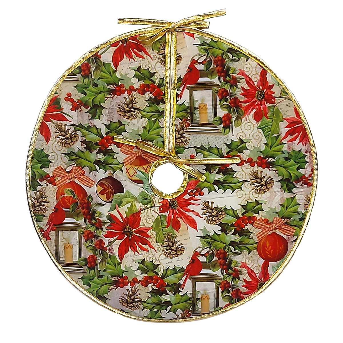 Saia Doce Natal Estampada Candelabro Encantado